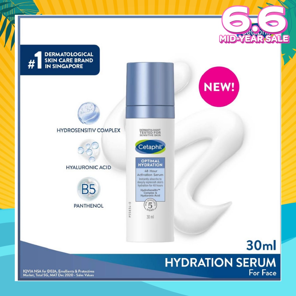 CETAPHIL Optimal Hydration 48 Hours Activation Serum (Suitable for Dry & Sensitive Skin) 30ml