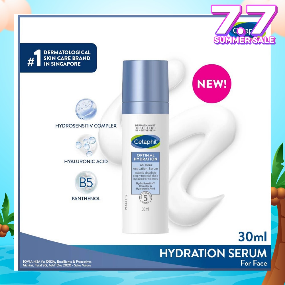 CETAPHIL Optimal Hydration 48 Hours Activation Serum (Suitable for Dry & Sensitive Skin) 30ml