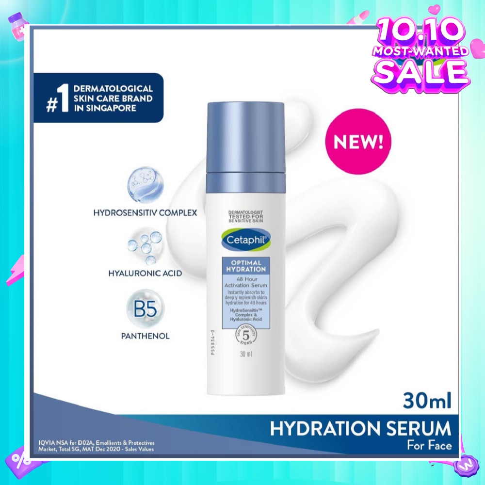 CETAPHIL Optimal Hydration 48 Hours Activation Serum (Suitable for Dry & Sensitive Skin) 30ml