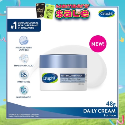 CETAPHIL - Optimal Hydration Healthy Glow Daily Cream (Suitable for Dry & Sensitive Skin) 48g
