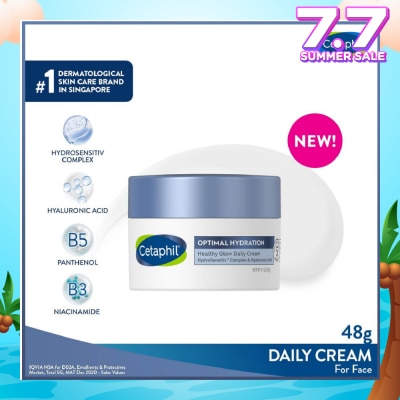 CETAPHIL Optimal Hydration Healthy Glow Daily Cream (Suitable for Dry & Sensitive Skin) 48g