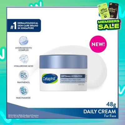 CETAPHIL Optimal Hydration Healthy Glow Daily Cream (Suitable for Dry & Sensitive Skin) 48g