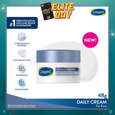 CETAPHIL - Optimal Hydration Healthy Glow Daily Cream (Suitable for Dry & Sensitive Skin) 48g