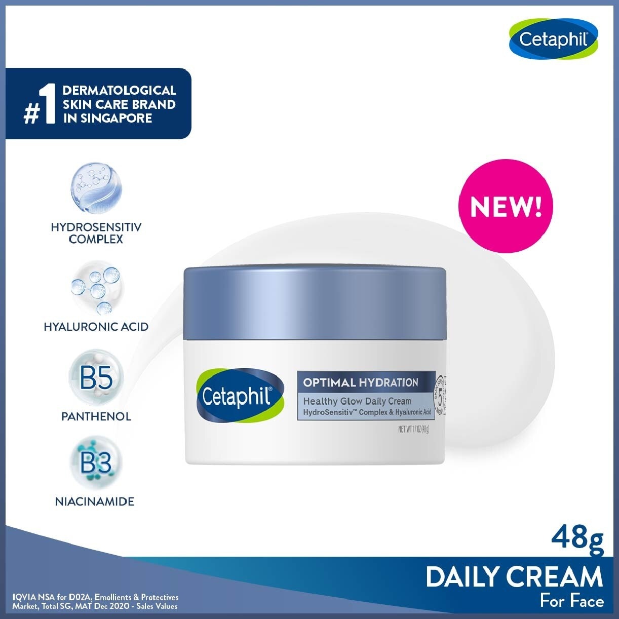 Optimal Hydration Healthy Glow Daily Cream (Suitable for Dry & Sensitive Skin) 48g