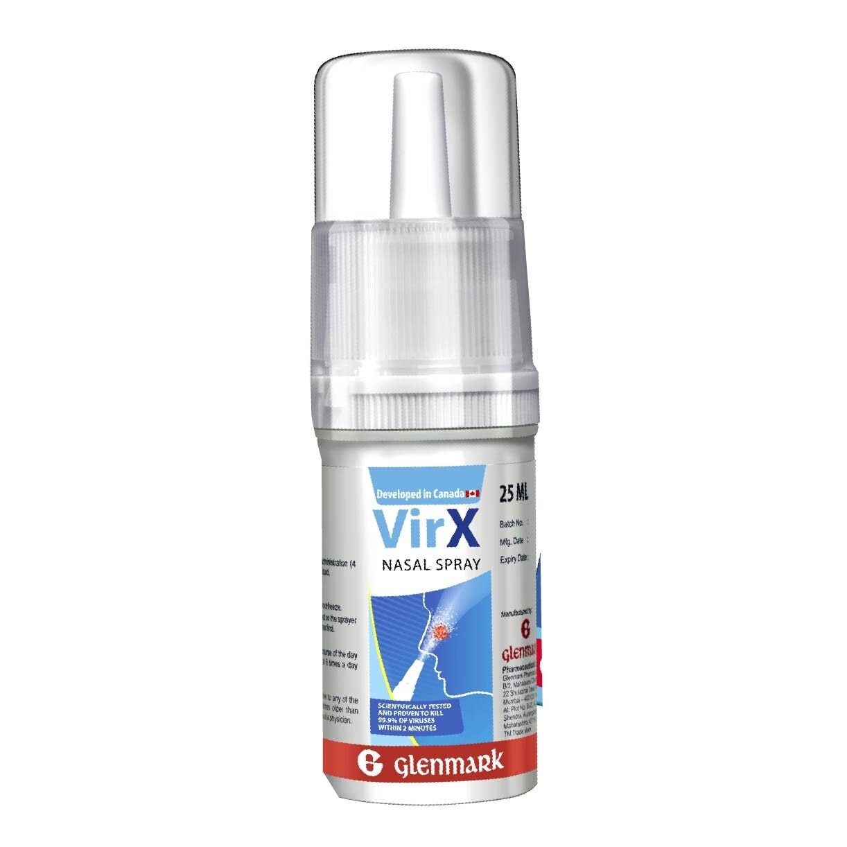 Anti-Viral Nasal Spray (Kills 99.9% Germs) 25ml