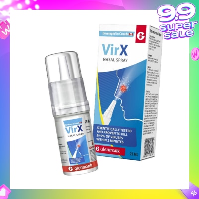 VIRX Anti-Viral Nasal Spray (Kills 99.9% Germs) 25ml