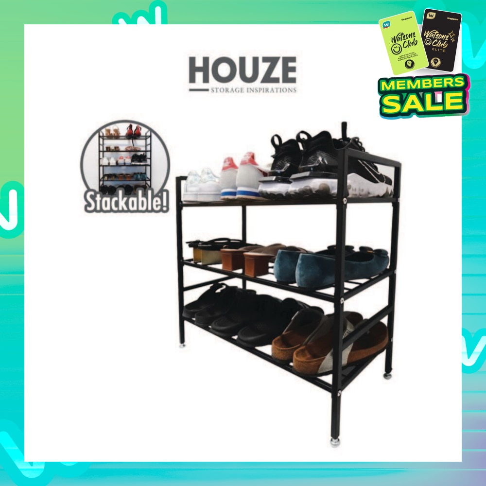 3 Tier Stackable Shoe Rack 1s