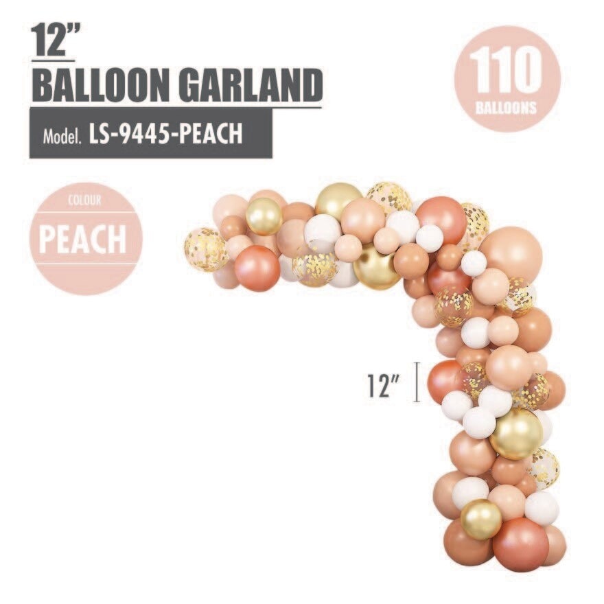 110pcs Balloon Garland Peach 12" 1s