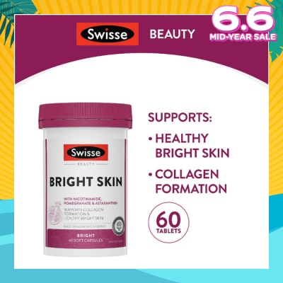 SWISSE Beauty Bright Skin Capsule (For Healthy Bright Skin) 60s