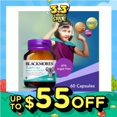 BLACKMORES Superkids Bright Eye Protect Chewable Blueberry Tablets 60s