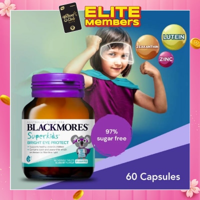 BLACKMORES Superkids Bright Eye Protect Chewable Blueberry Tablets 60s