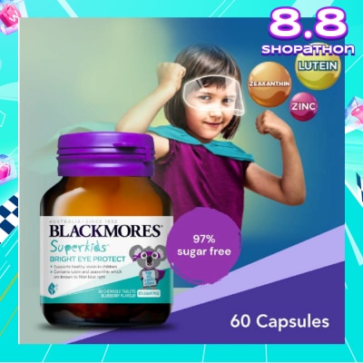 BLACKMORES Superkids Bright Eye Protect Chewable Blueberry Tablets 60s