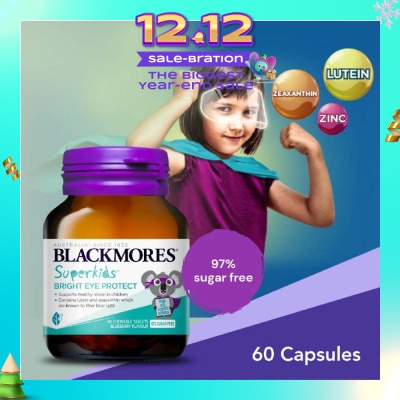 BLACKMORES Superkids Bright Eye Protect Chewable Blueberry Tablets 60s