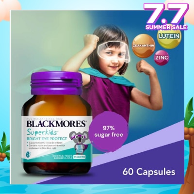 BLACKMORES Superkids Bright Eye Protect Chewable Blueberry Tablets 60s