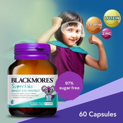 BLACKMORES Blackmores Superkids Bright Eye Protect Chewable Blueberry Tablets 60s