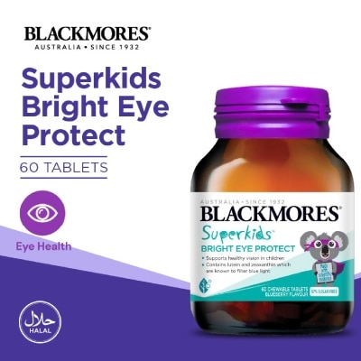 BLACKMORES - Superkids Bright Eye Protect Chewable Blueberry Tablets 60s