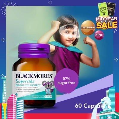 BLACKMORES Superkids Bright Eye Protect Chewable Blueberry Tablets 60s