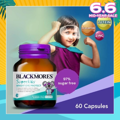 BLACKMORES Superkids Bright Eye Protect Chewable Blueberry Tablets 60s