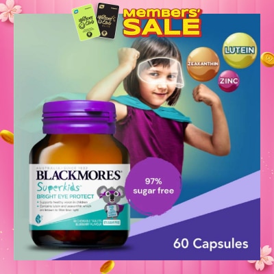 BLACKMORES Superkids Bright Eye Protect Chewable Blueberry Tablets 60s