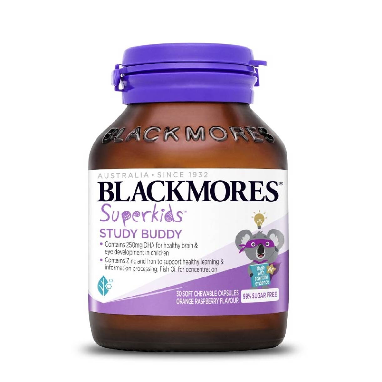 Blackmores Superkids Study Buddy Chewable Capsules 30s