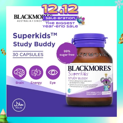 BLACKMORES Superkids Study Buddy Chewable Capsules 30s