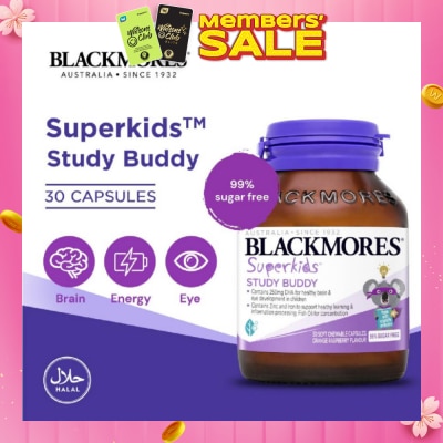 BLACKMORES Superkids Study Buddy Chewable Capsules 30s