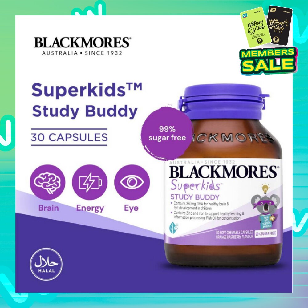 Superkids Study Buddy Chewable Capsules 30s