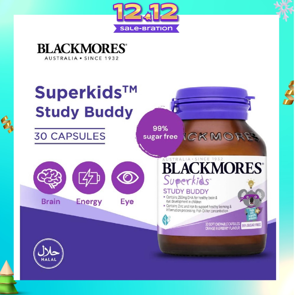 Superkids Study Buddy Chewable Capsules 30s