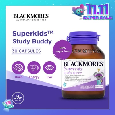 BLACKMORES Superkids Study Buddy Chewable Capsules 30s
