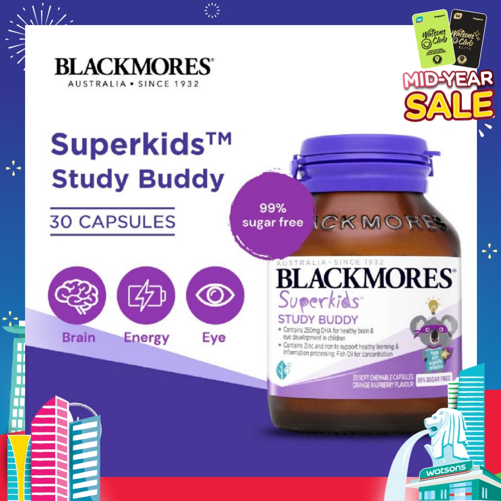 Superkids Study Buddy Chewable Capsules 30s