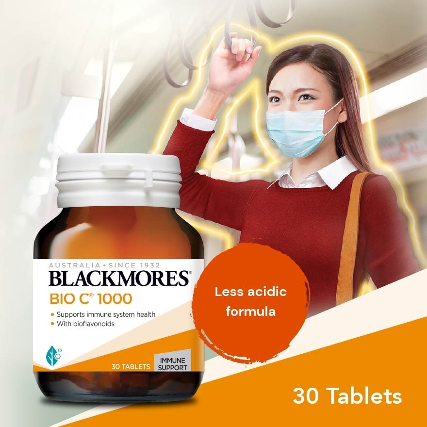 Bio C 1000 Tablet (To Support Immune System Health With Bioflavonoids & Vegan Friendly) 30s