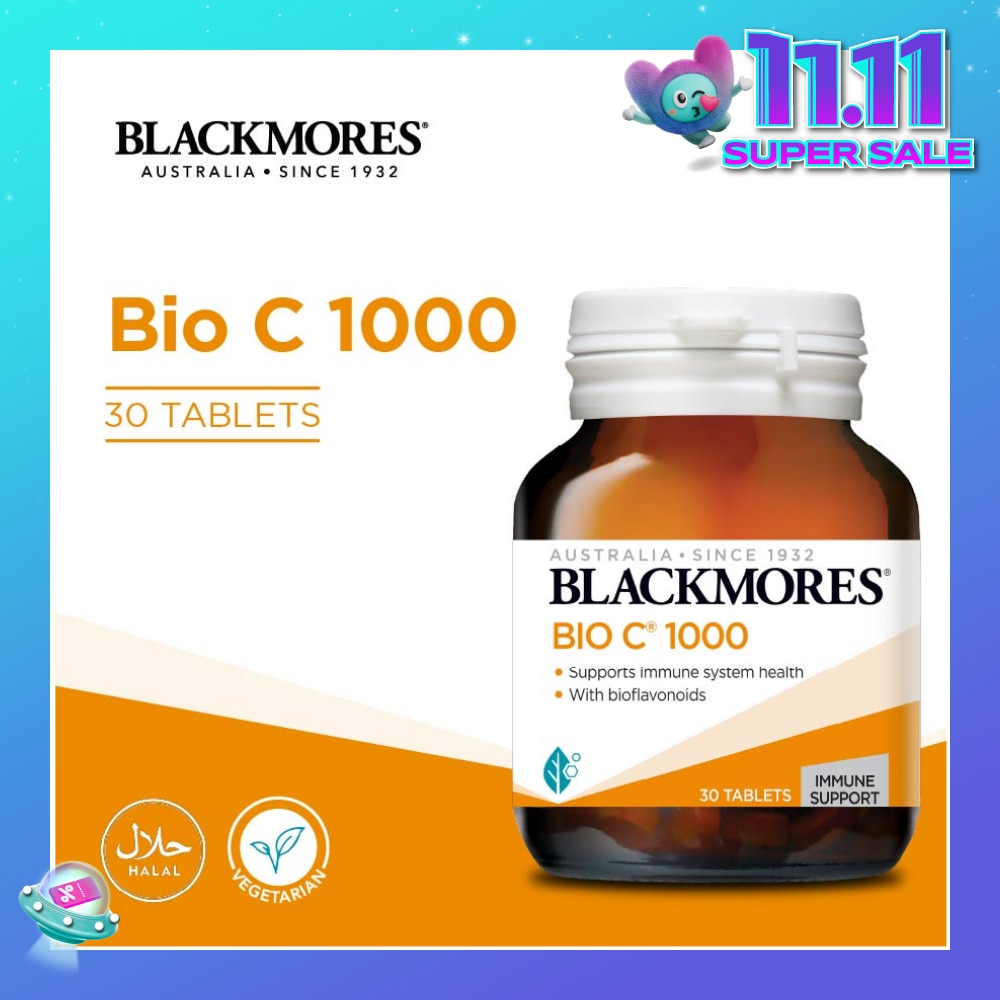 Bio C 1000 Tablet (To Support Immune System Health With Bioflavonoids & Vegan Friendly) 30s