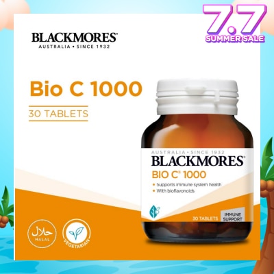 BLACKMORES Bio C 1000 Tablet (To Support Immune System Health With Bioflavonoids & Vegan Friendly) 30s