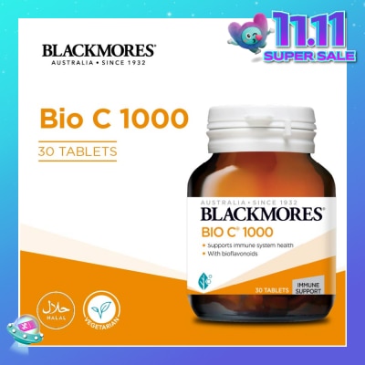 BLACKMORES Bio C 1000 Tablet (To Support Immune System Health With Bioflavonoids & Vegan Friendly) 30s