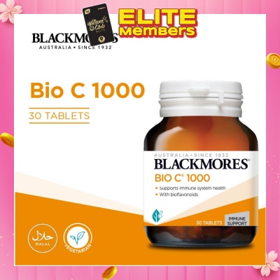 BLACKMORES Bio C 1000 Tablet (To Support Immune System Health With Bioflavonoids & Vegan Friendly) 30s