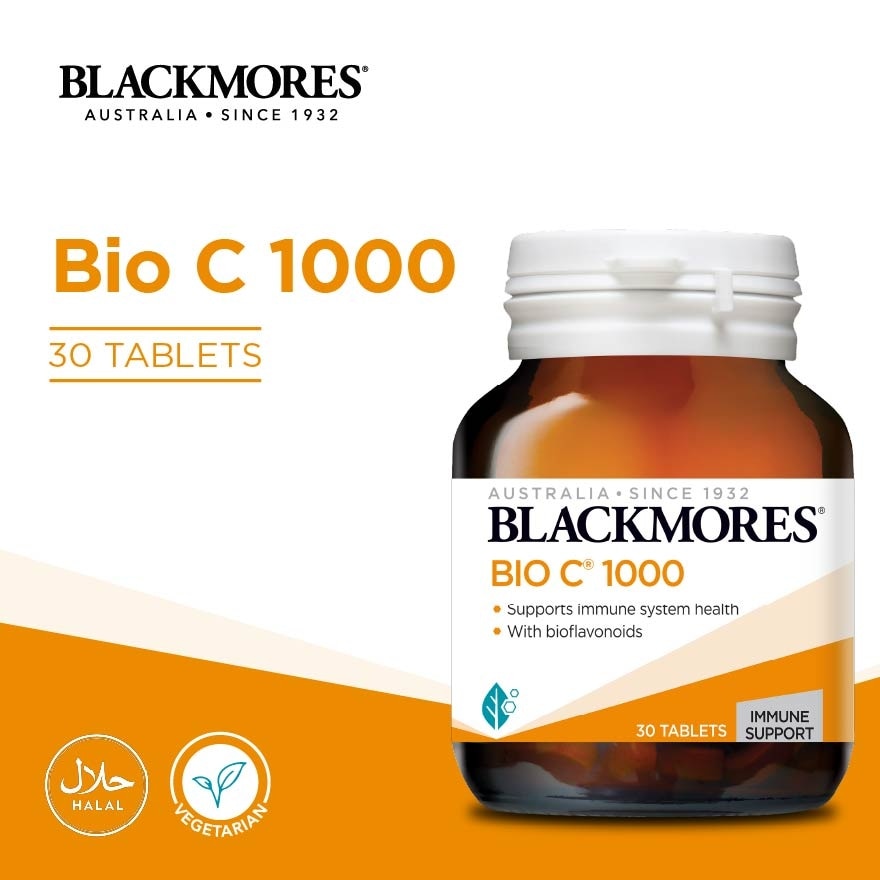 Bio C 1000 Tablet (To Support Immune System Health With Bioflavonoids & Vegan Friendly) 30s