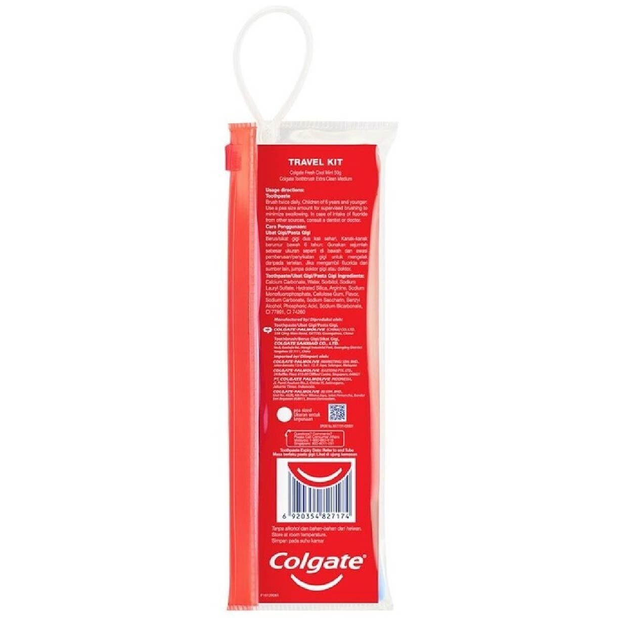 Colgate Travel Packset (1 x Maximum Cavity Protection Fresh Cool Mint Toothpaste and 1 x Extra Clean Toothbrush)<BR>