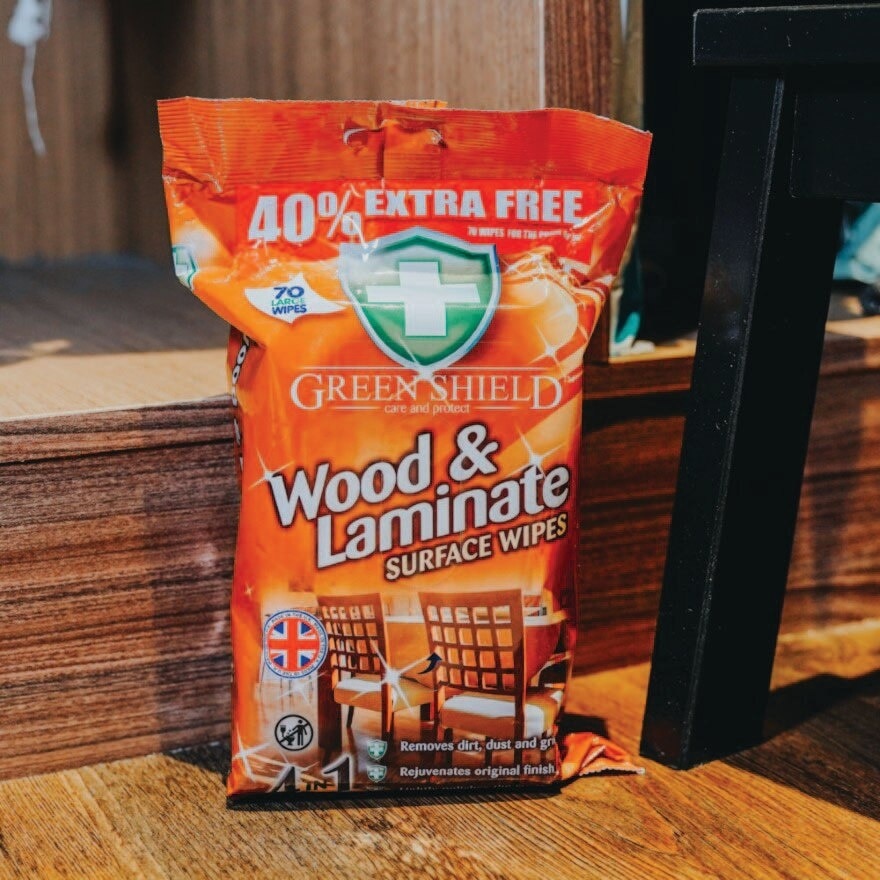 Greenshield Wood Surface Wet Wipes 70s