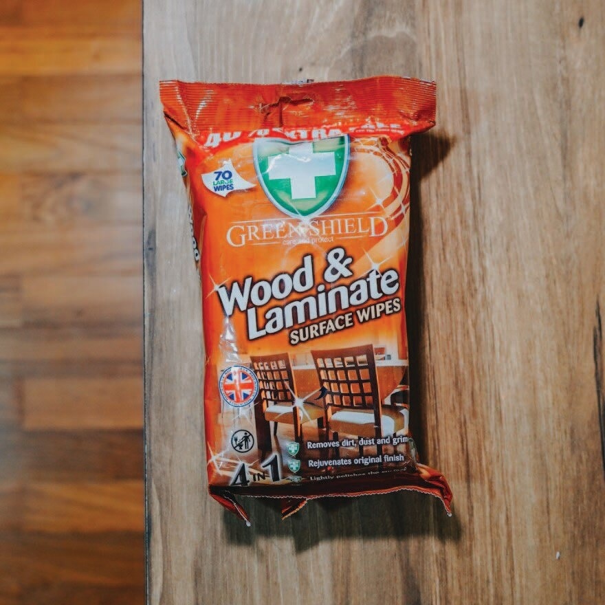 Greenshield Wood Surface Wet Wipes 70s
