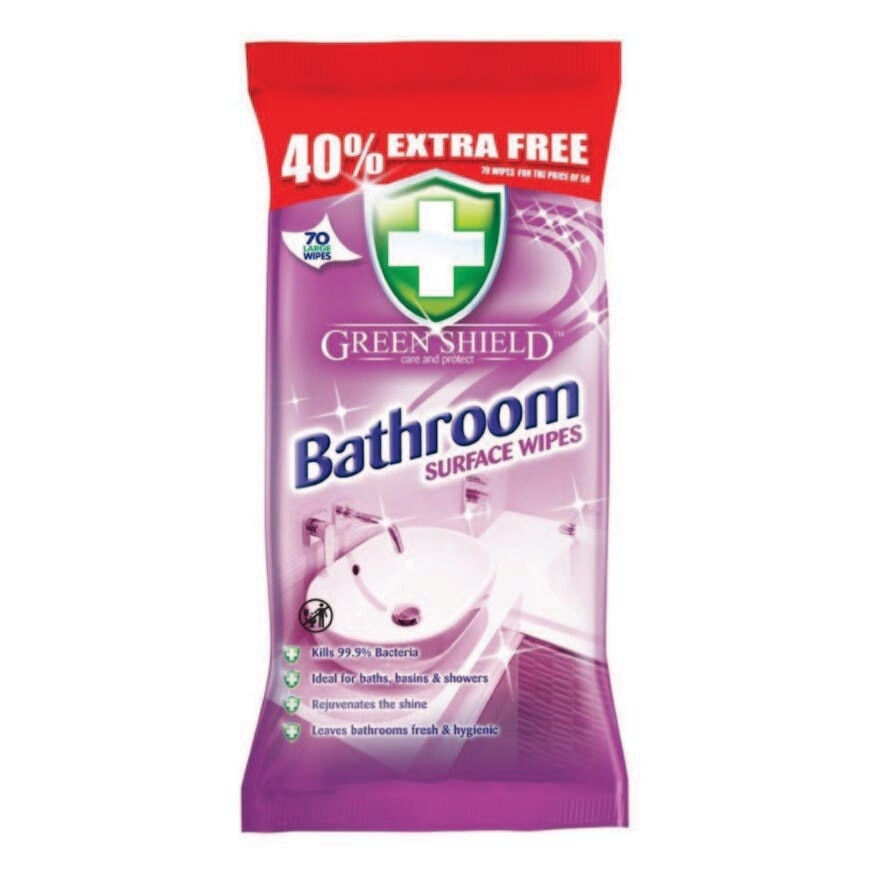 Greenshield Bathroom Wet Wipes 70s