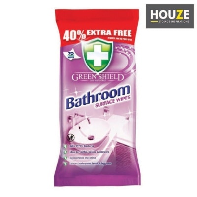 HOUZE Greenshield Bathroom Wet Wipes 70s