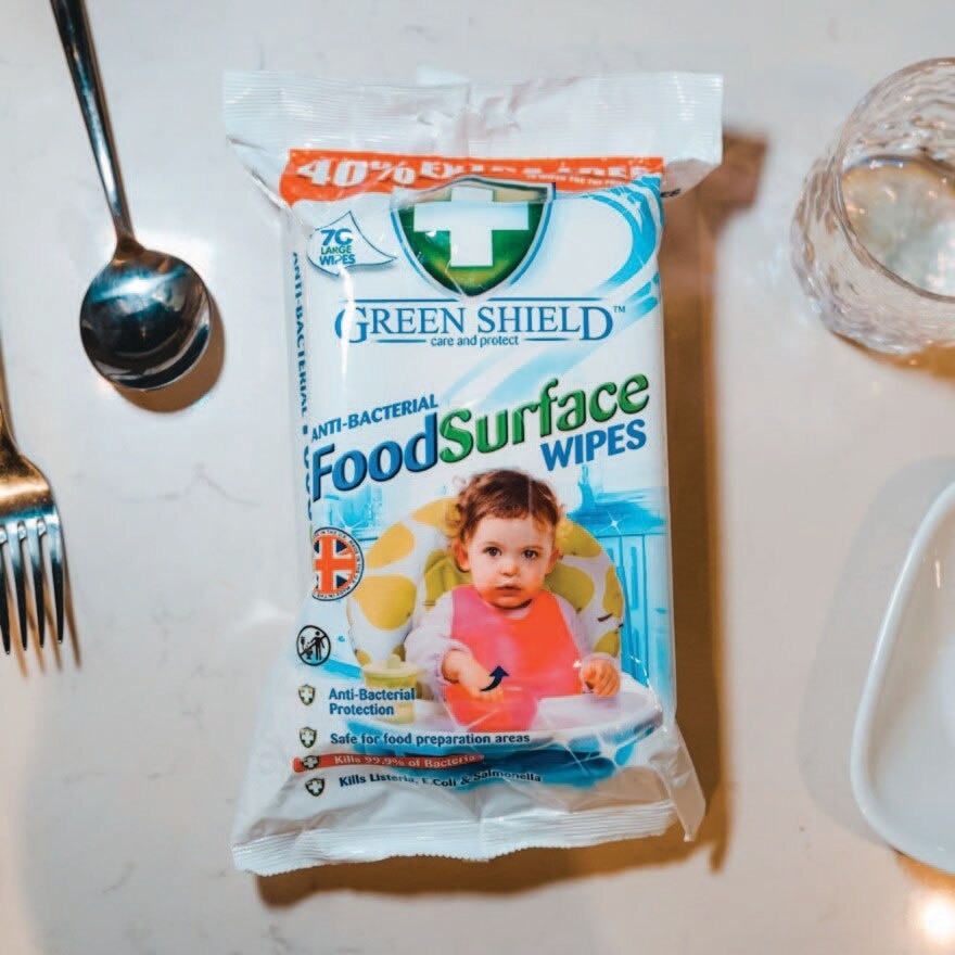 Greenshield Food Surface Wet Wipes 70s