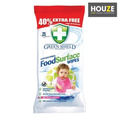 HOUZE Greenshield Food Surface Wet Wipes 70s