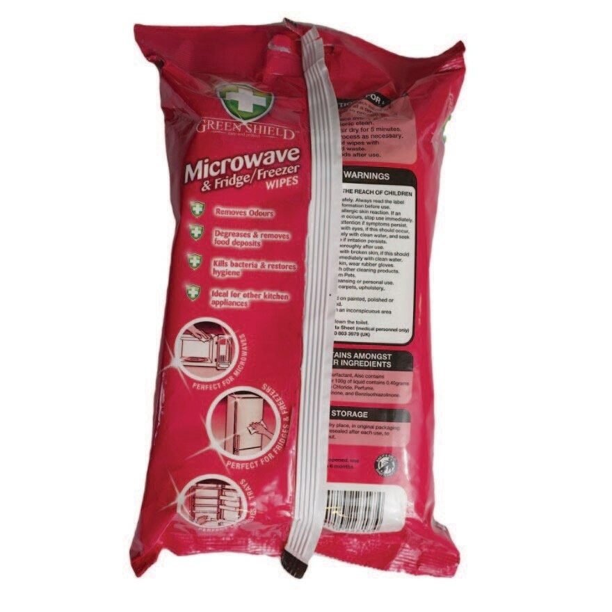 Greenshield Microwave & Fridge Freezer Wet Wipes 70s
