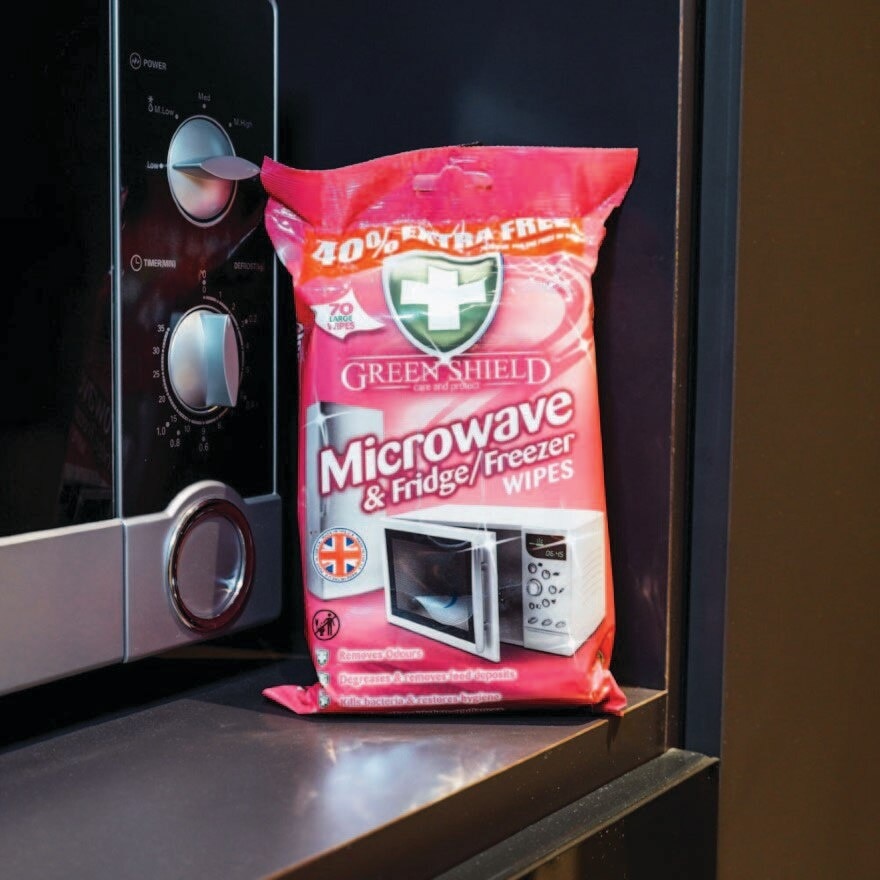 Greenshield Microwave & Fridge Freezer Wet Wipes 70s