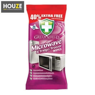 HOUZE Greenshield Microwave & Fridge Freezer Wet Wipes 70s
