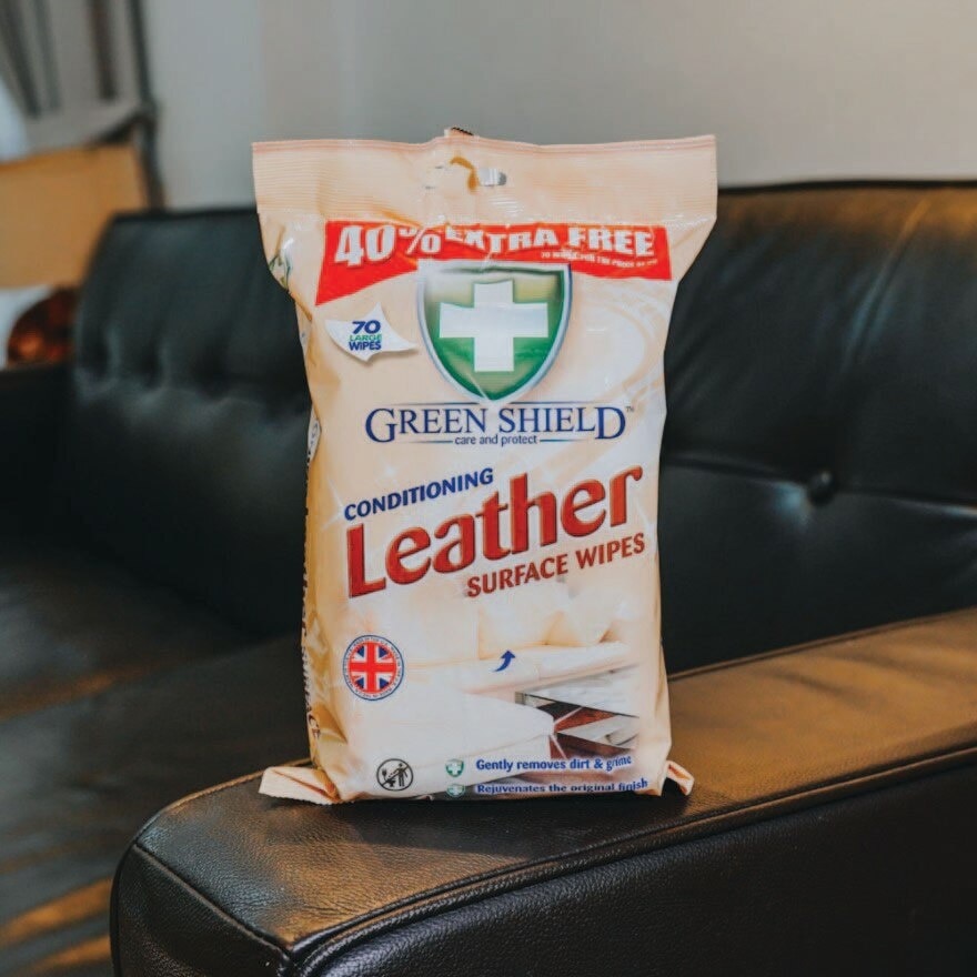 Greenshield Conditioning Leather Wet Wipes 70s