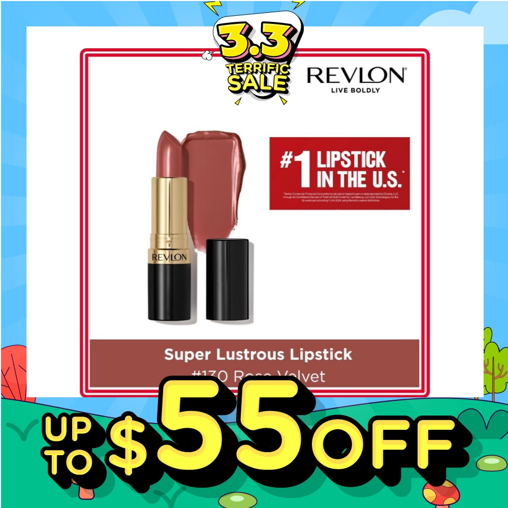 REVLON Super Lustrous Lipstick #130 Rose Velvet 1s