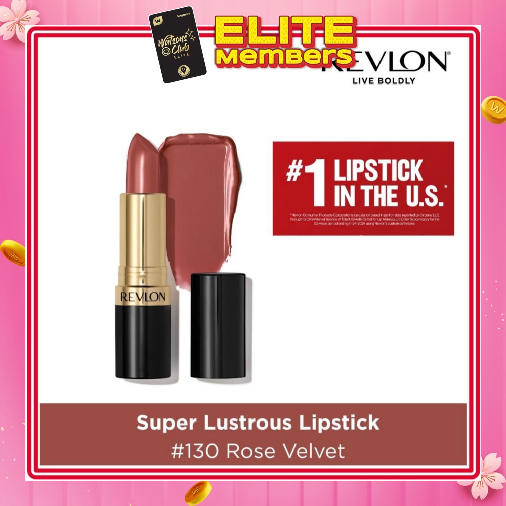 REVLON Super Lustrous Lipstick #130 Rose Velvet 1s