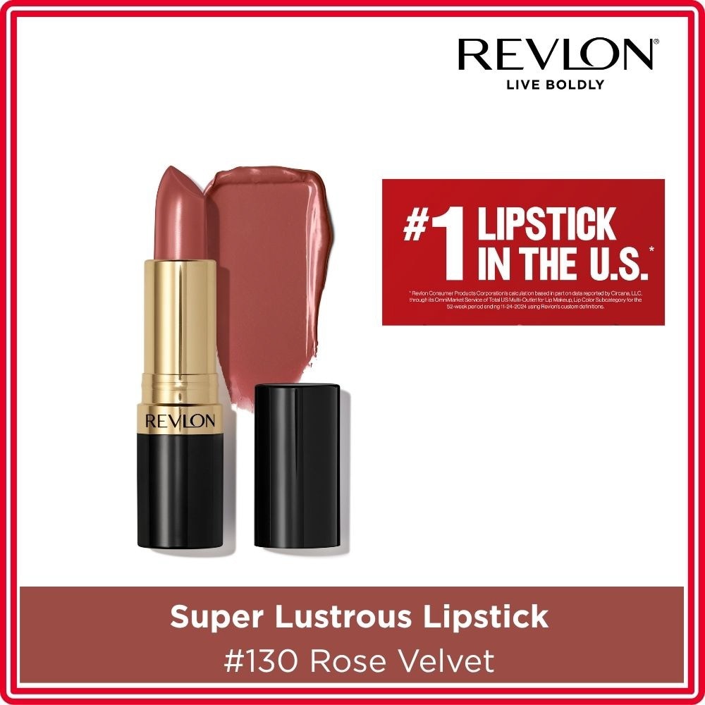 REVLON Super Lustrous Lipstick #130 Rose Velvet 1s